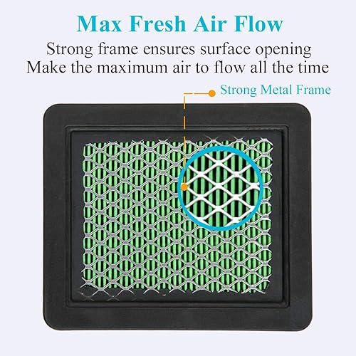 Miniatura 5 de Paquete de 5 filtros de aire 17211-zl8-023, compatibles con Honda gcv160 gcv190, Husqvarna 7021p, elemento limpiador de aire prémium para cortacésped