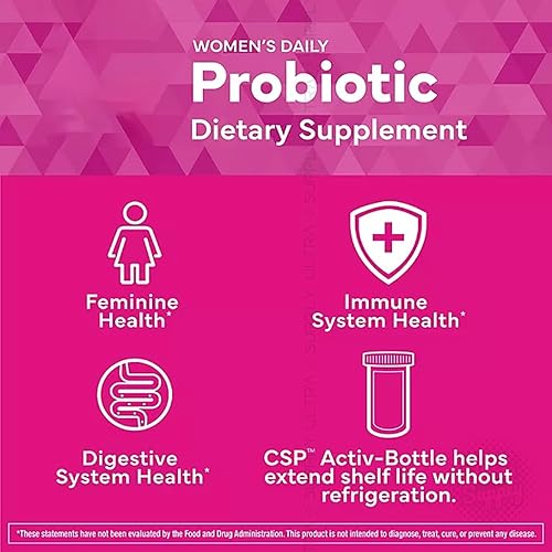 Miniatura 4 de Members Mark - Probiótico para mujer de 25 mil millones de UFC, 14 cepas, cápsulas de liberación retardada, 90 unidades