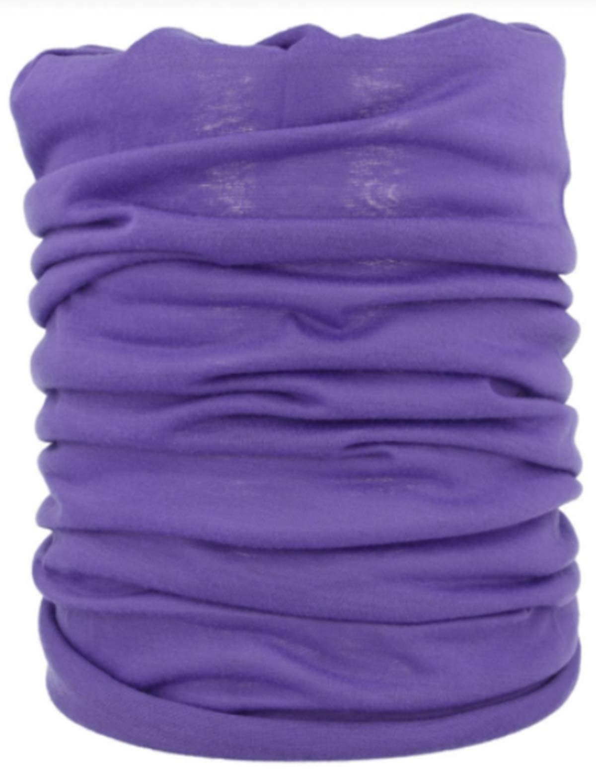 Multifunctional Headwear Neck Scarf Bandana Balaclava Face mask Headband Hairband Tube Gaiter Stretch Snood for Sports Yoga Running Cycling Hiking (Purple)