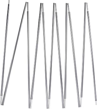 Preassembled Tent Poles Replacement, Gray 7001 T6 Heated Aluminum Tent Poles 1 Pole Pack