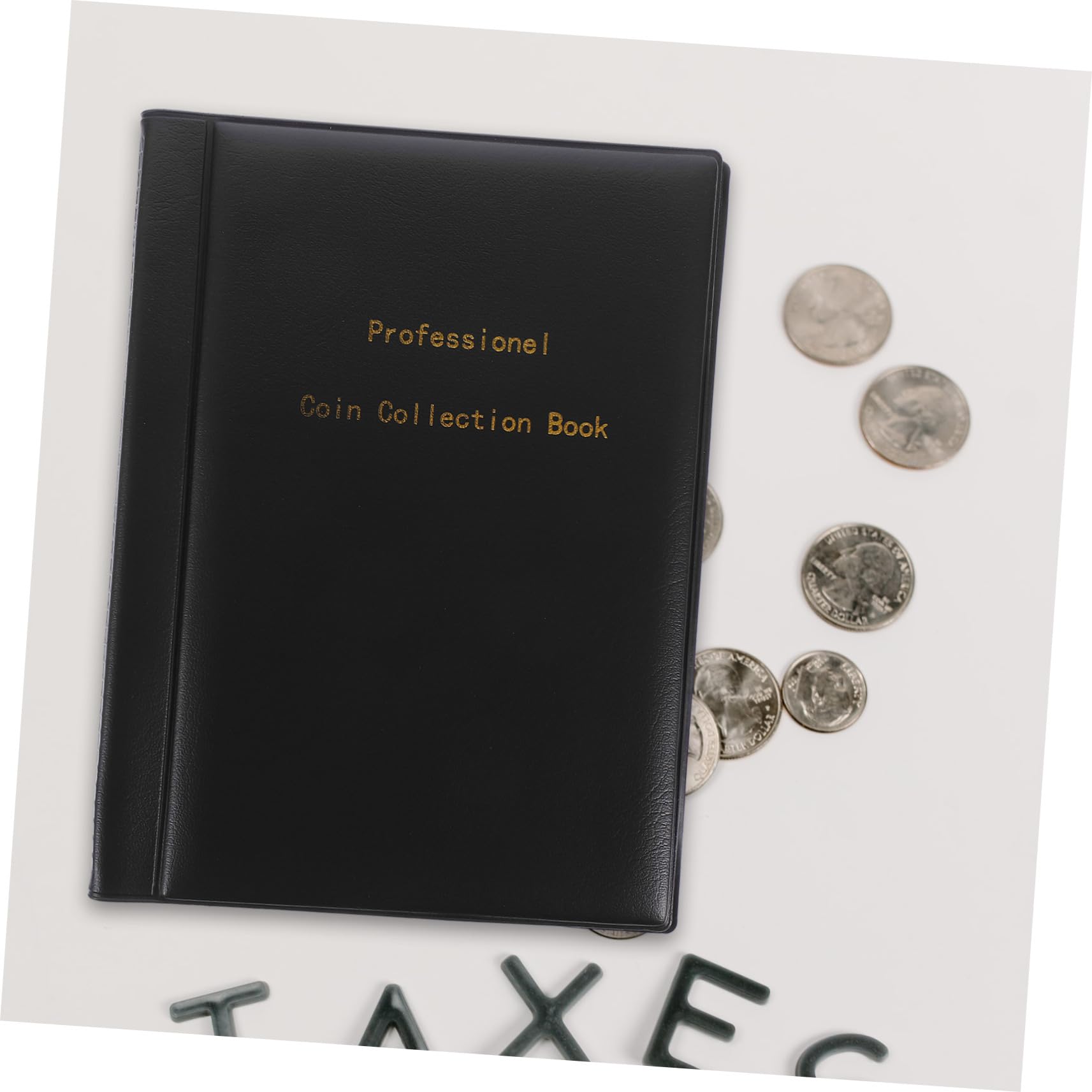 Amazon.co.jp: TOGEVAL コインコレクションアルバム 多目的ポケット 大容量保存 耐摩耗素材 ポータブル収納本 コイン収集用ホルダー  趣味コレクター向け : ホビー