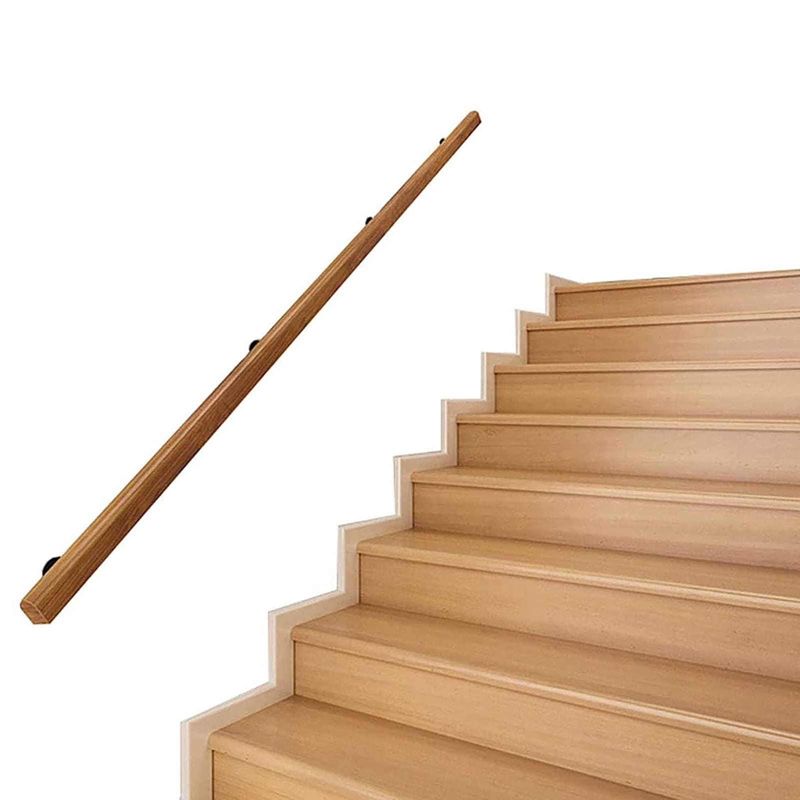 Mains courantes en bois antidérapantes pour une sécurité d'escalier totale