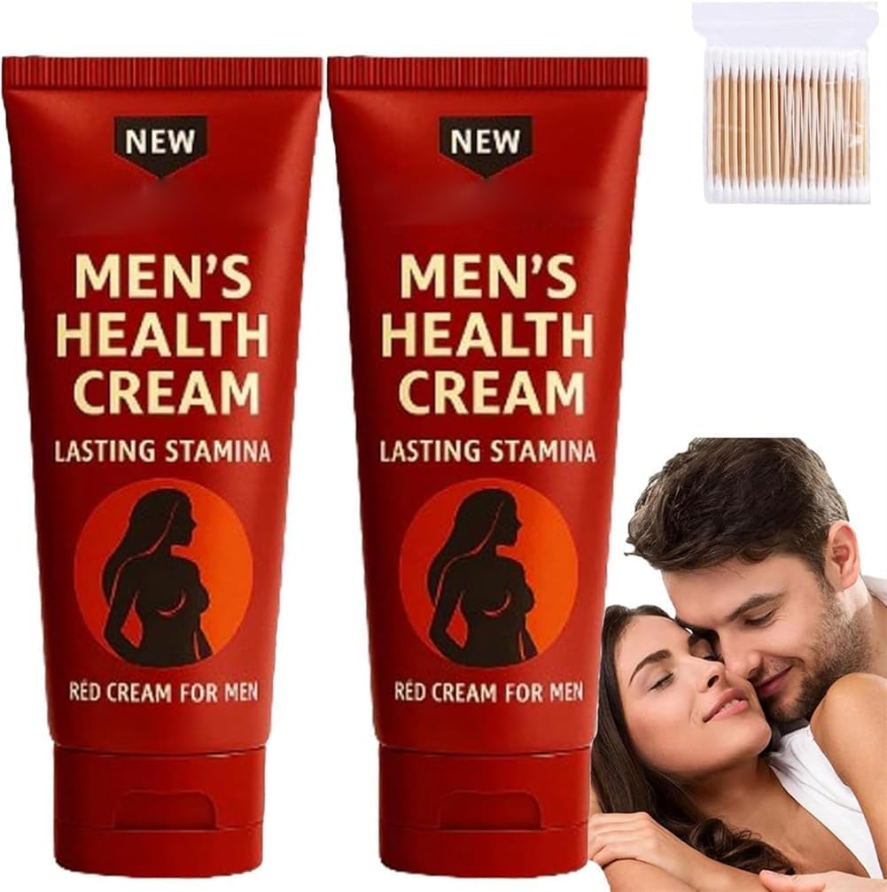 Mens Vital Cream,Alpha Men Max Cream,Men's Health Creams,Advanced Fast Absorbing Men's Creams,Natural Ingredients, Fast Absorbing, Lasting Stamina 2 Pcs