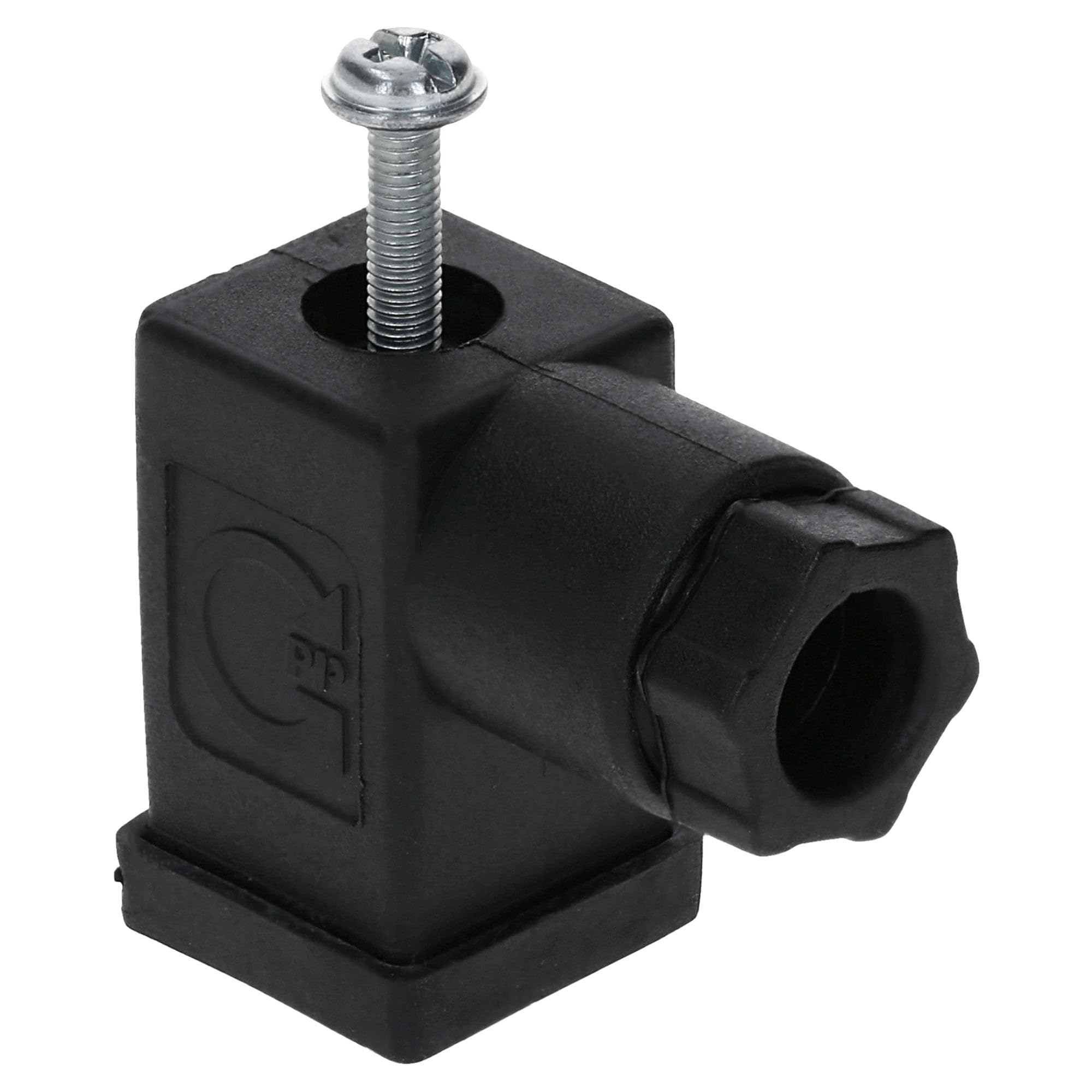 Kalitec Conector de Válvula Tipo C de 4 Pines - IP65 para Válvula Solenoide | Separación de contactos 9,4 mm, rosca PG7 y superficie 15,5 mm². Ideal para sistemas electrohidráulicos y neumáticos.