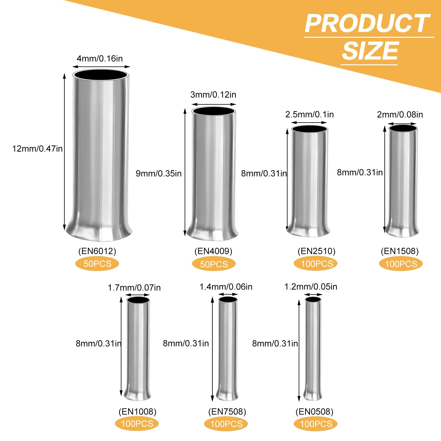 Set Di Manicotti Terminali – 600 Pezzi – Isolati – Manicotti Per Cavi In Dimensioni Da 0,5 Mm² A 2,5 Mm² - Foto 10