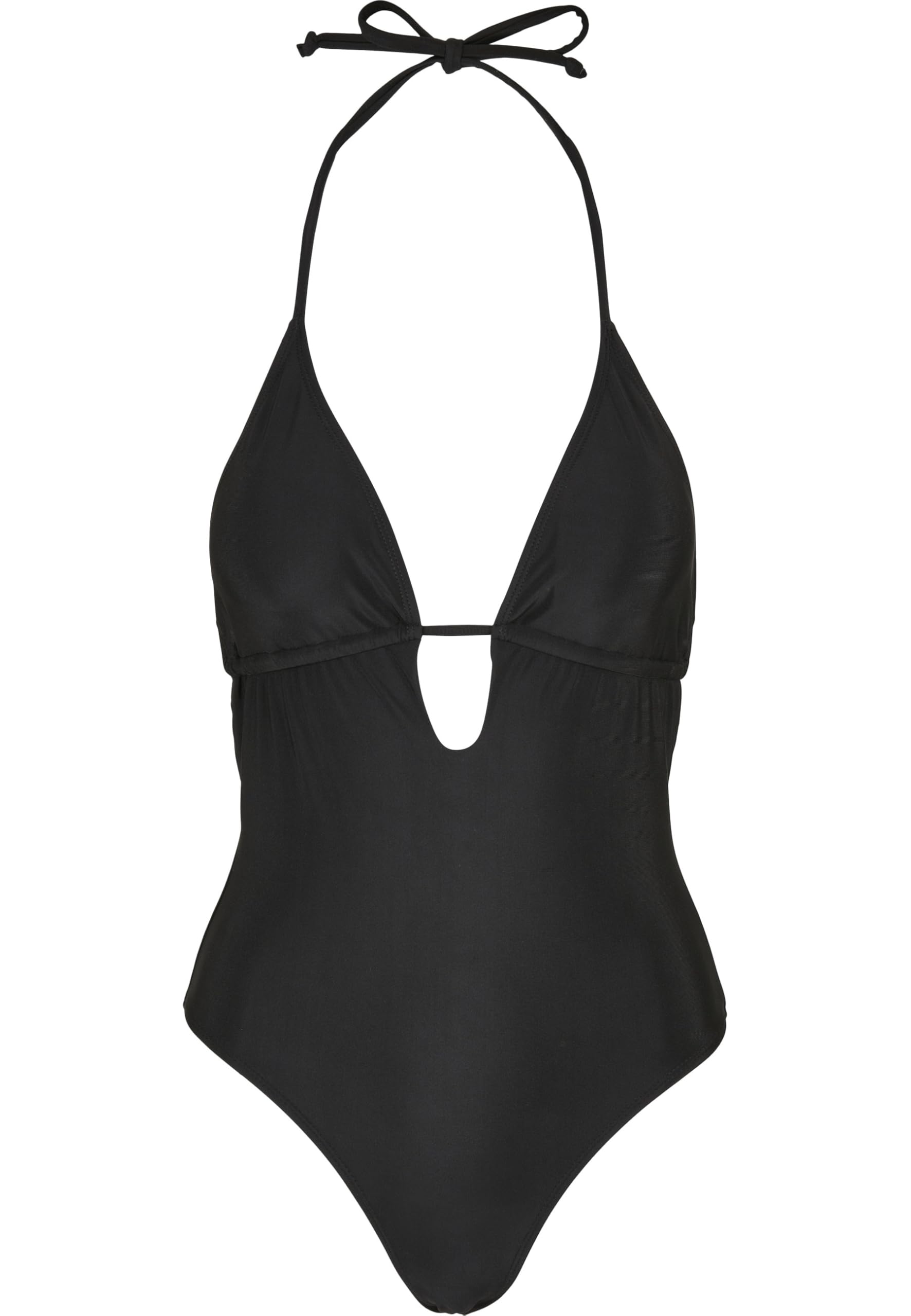 Urban Classics Women's Ladies Recycled Triangle Swimsuit One Piece, Black, XS