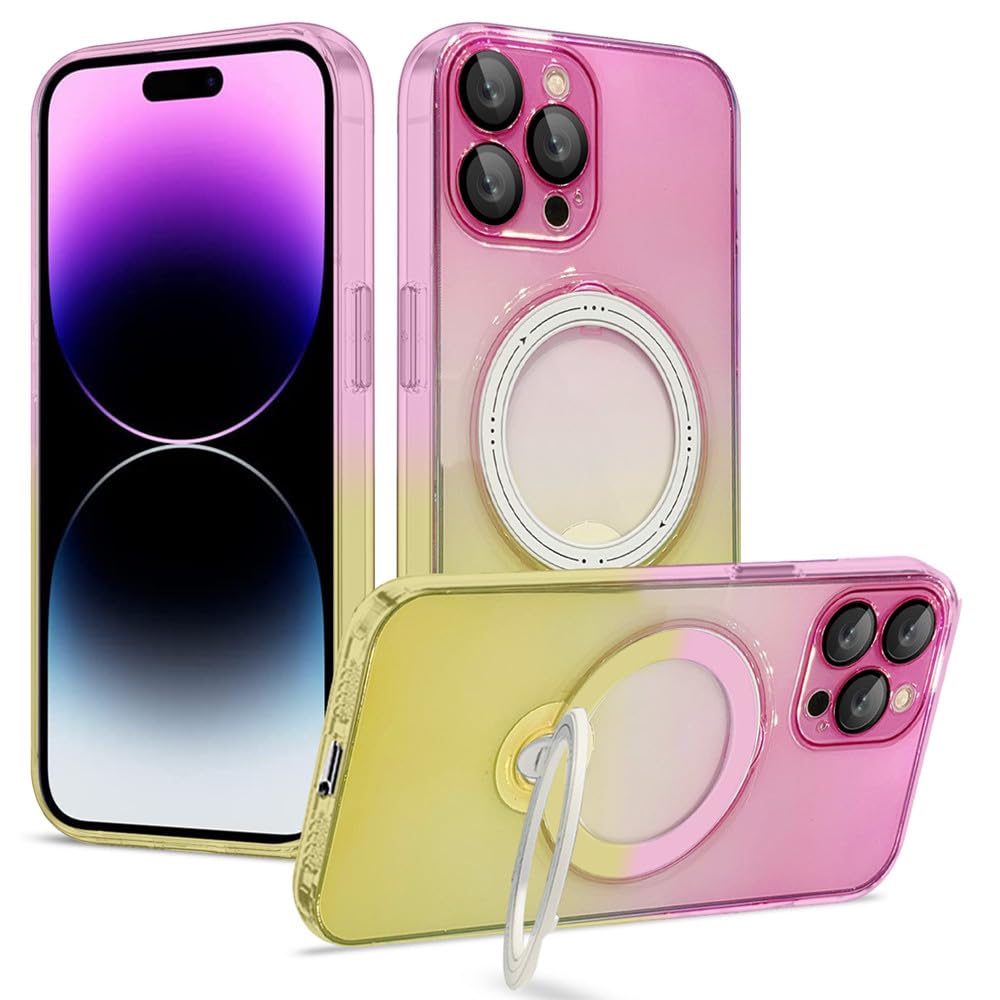 Étui magnétique 2en1 iPhone 12 Pro Max avec support pliant transparent - 5