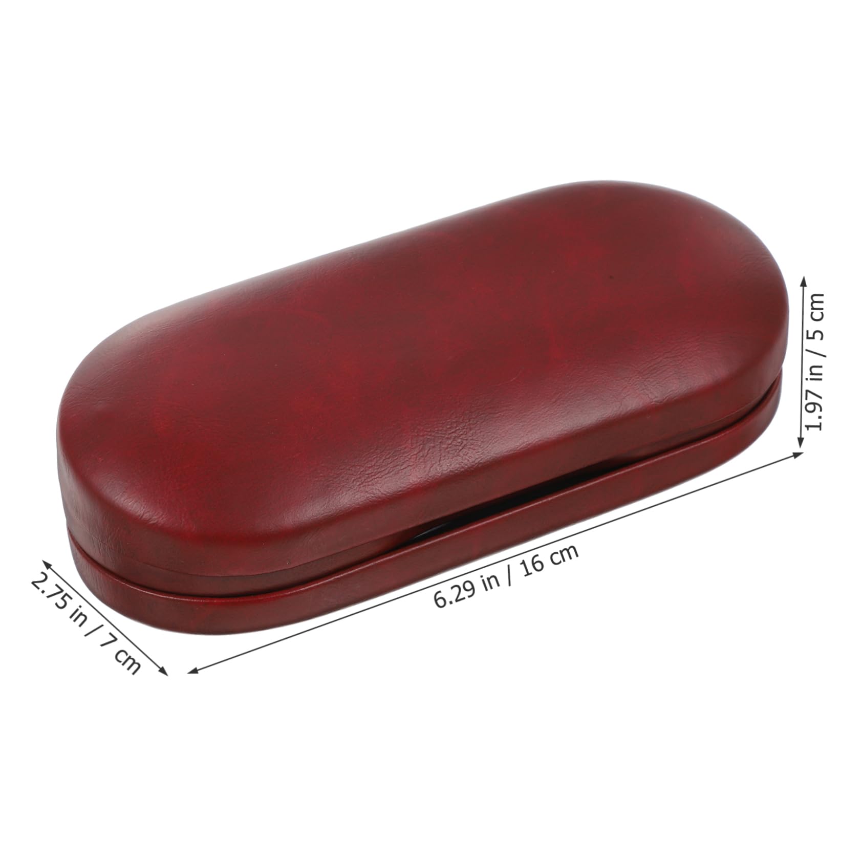PACKOVE 2 Set Custodia Per Gli Occhiali Contenitore Per Occhiali Organizer Per Il Trasporto Degli Occhiali Astuccio Custodia Per Lenti a Contatto Da Esterno Rosso Vello Fine