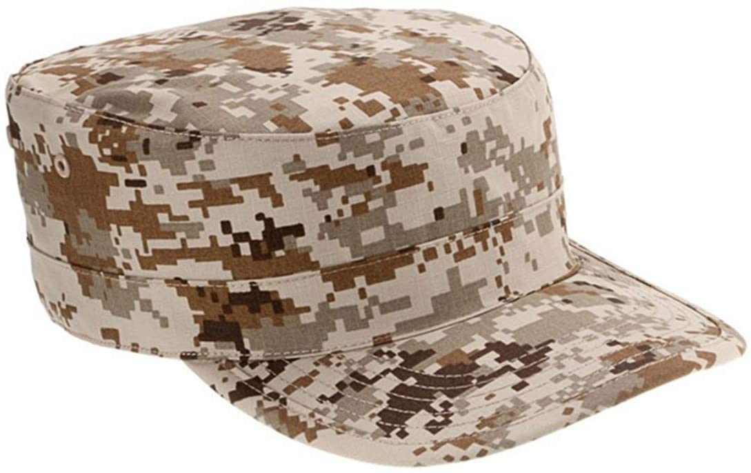 FIRECLUB Unisex Military Camouflage Octagonal Cap Camo Army Caps, Tactical Outdoor Sport Hunting Soldier Caps