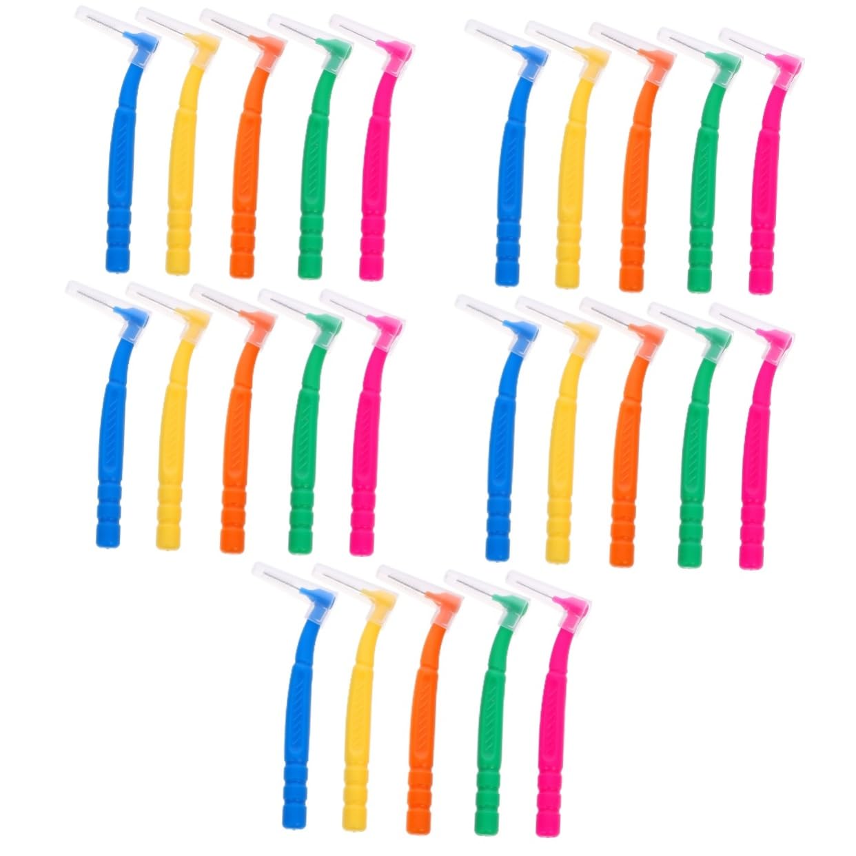 FRCOLOR 250pezzi Spazzolini Interdentali Portatili Custodia Protettiva Spazzole Per Pulizia Profonda Dei Denti Facili Da Trasportare Design Versatile Per Uso Quotidiano Vari