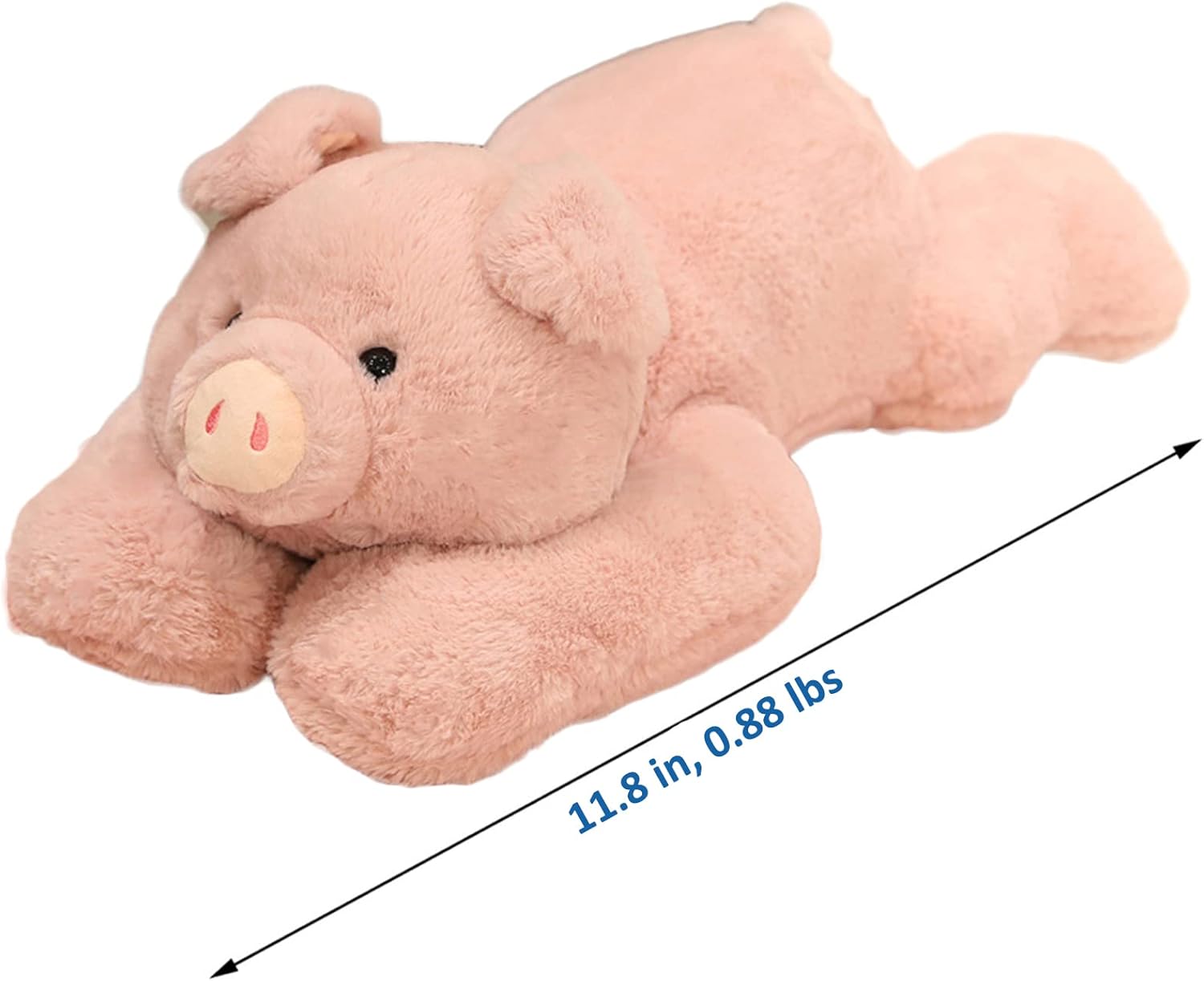 Weighted Stuffed Animals, Weighted Pig Stuffed Animal Toy Cute Pink Pig Plush Pillow for Adults Boys Girls, 11.8in - Image 4