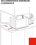 TOSHIBA ML-EM45P(BS) Four à micro-ondes avec capteur intelligent et platine de mémoire de position, fonction de mémoire, 1.6 Cu.ft avec 13.6 Table tournante amovible de pouce, Acier inoxydable noir, 1200W