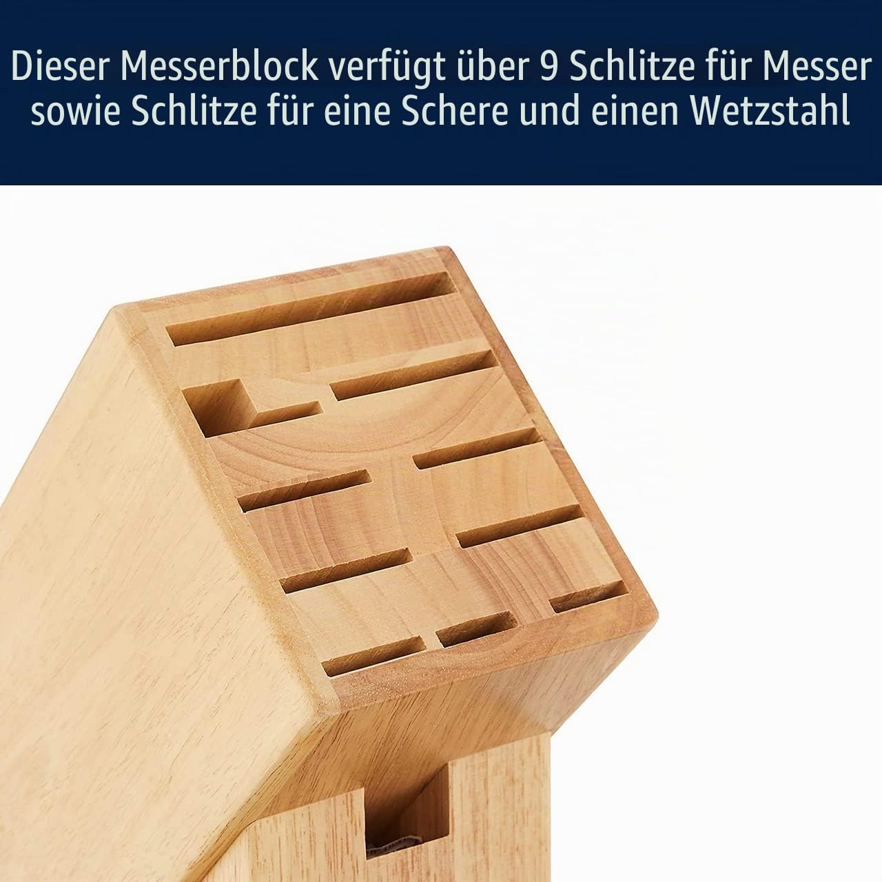 HENCKELS 35102-112 Messerblock, Buchenholz, Hartholz