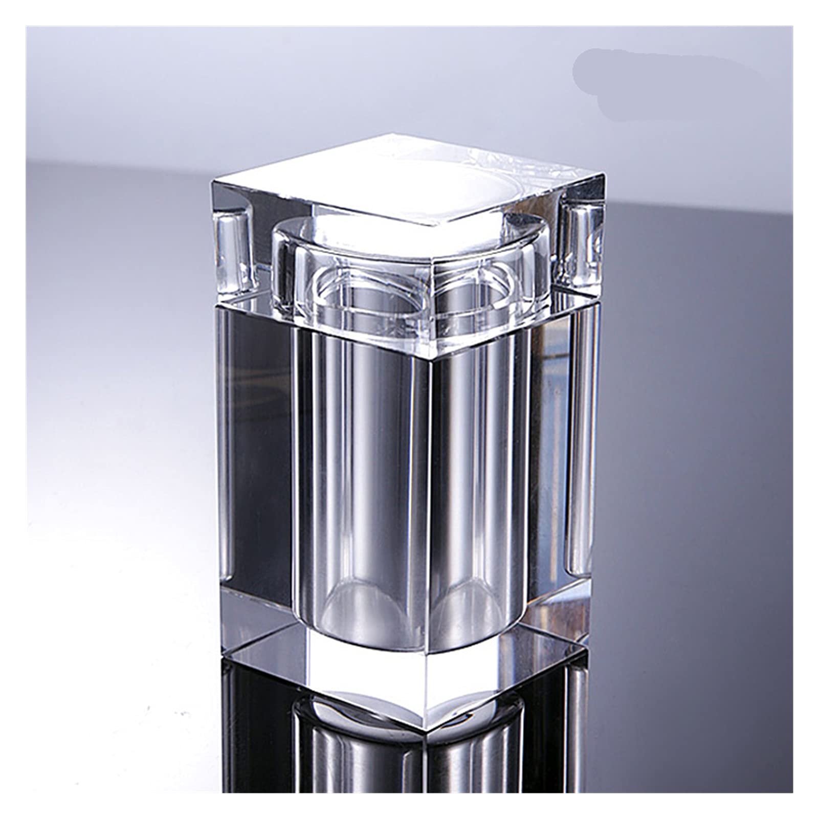 GHKsdgET toothpick holder, Glass Toothpick Storage Box Creative Cotton Swab Holder Bathroom Organizer