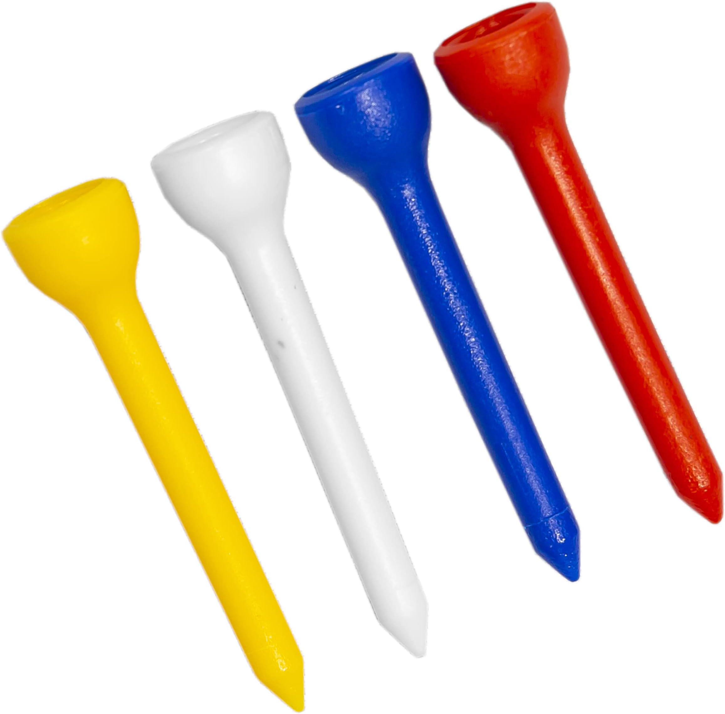 t Long Plastic Golf Tees 50MM PACKS (20 PCS)