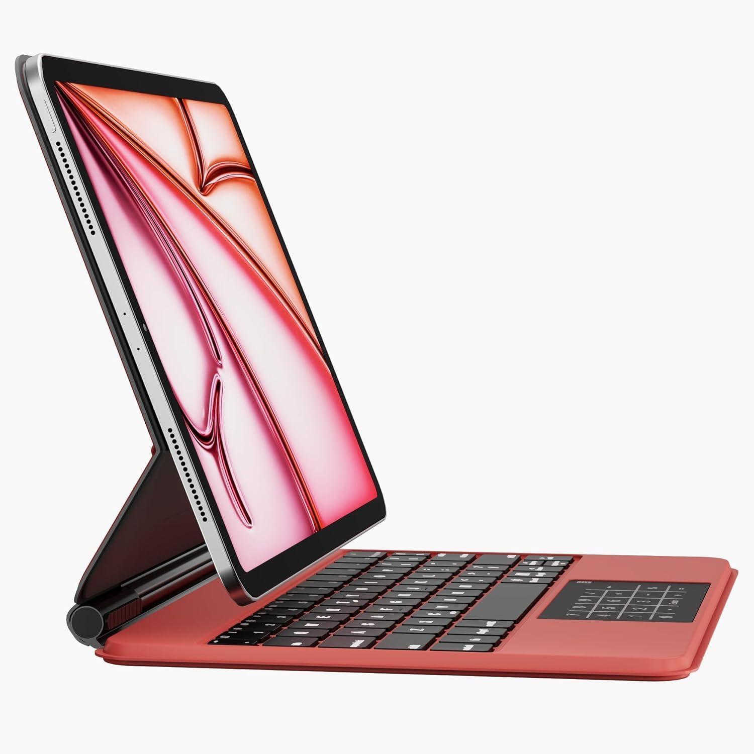 Magic Keyboard Case for iPad Air 11-inch (M3 2025/M2 2024) & iPad Air 5th/4th & iPad Pro 11 (4th-1st Gen): Smart Multi-Touch Trackpad, RGB Backlit, Function Row, Red