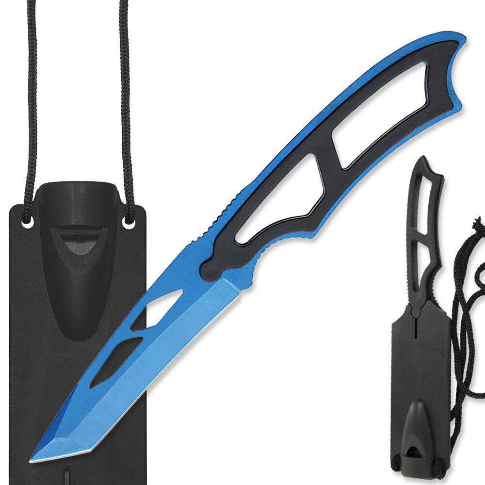 Szco Supplies Blue Neck Knife, 7.5 Inches (211430-BL)