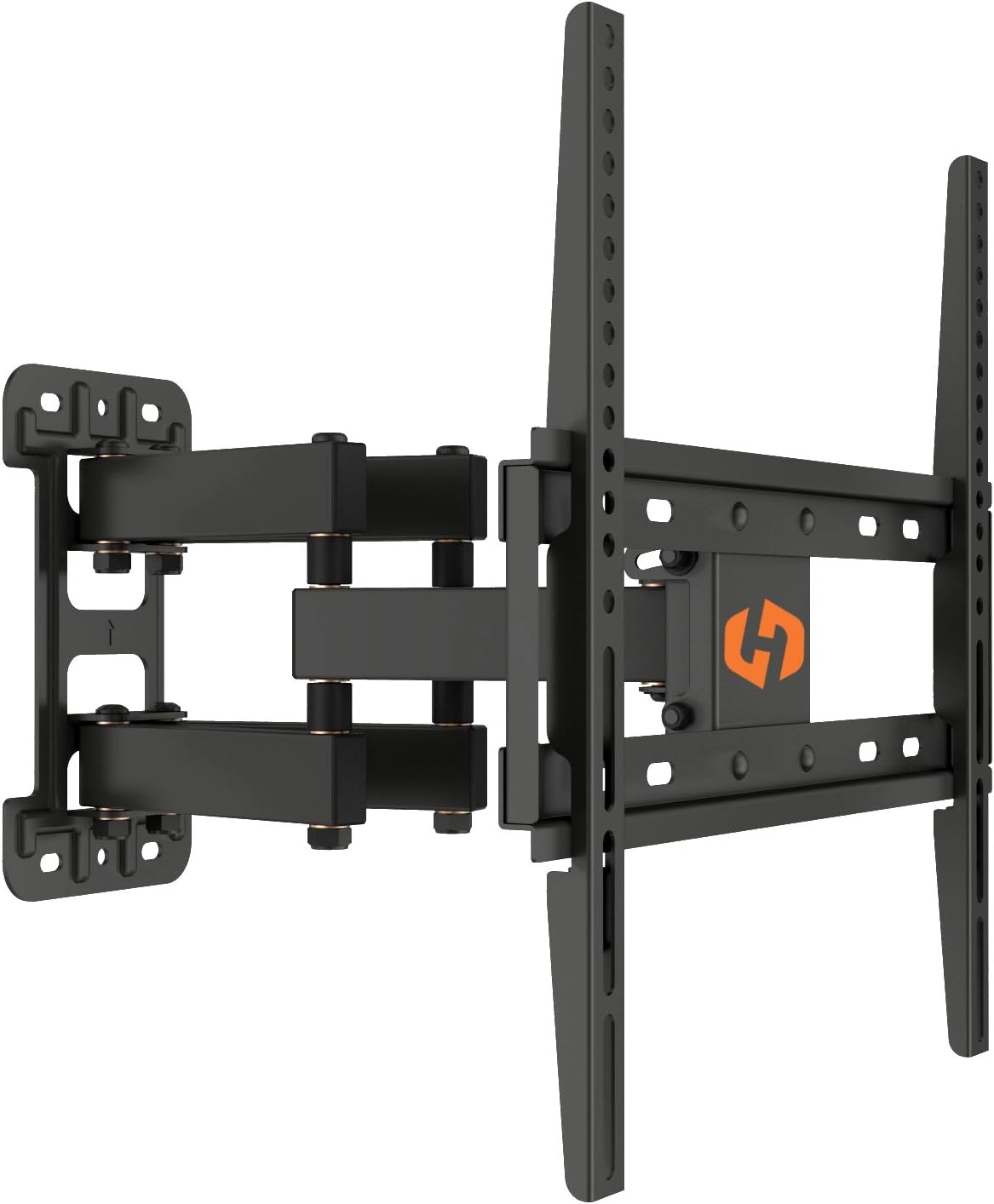 Husky Mounts Full Motion TV Wall Mount for Most 32 37 39 40 42 46 47 50 52 55 Inch LED LCD Flat Screen VESA 400X400 400x200 400x300 200x200 200x100 100x100 Tilt Swivel Articulating Movable TV Bracket