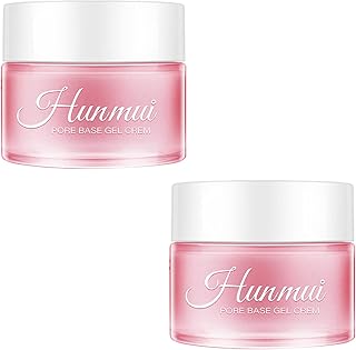 HGGG 30ML Hunmui Face Primer,Hunmui Pore Base Gel Cream, Facial Moisturizer Magical Perfect Base Cream,Pore Base Gel Cream Invisible Pore Face Primer (2 bottle)
