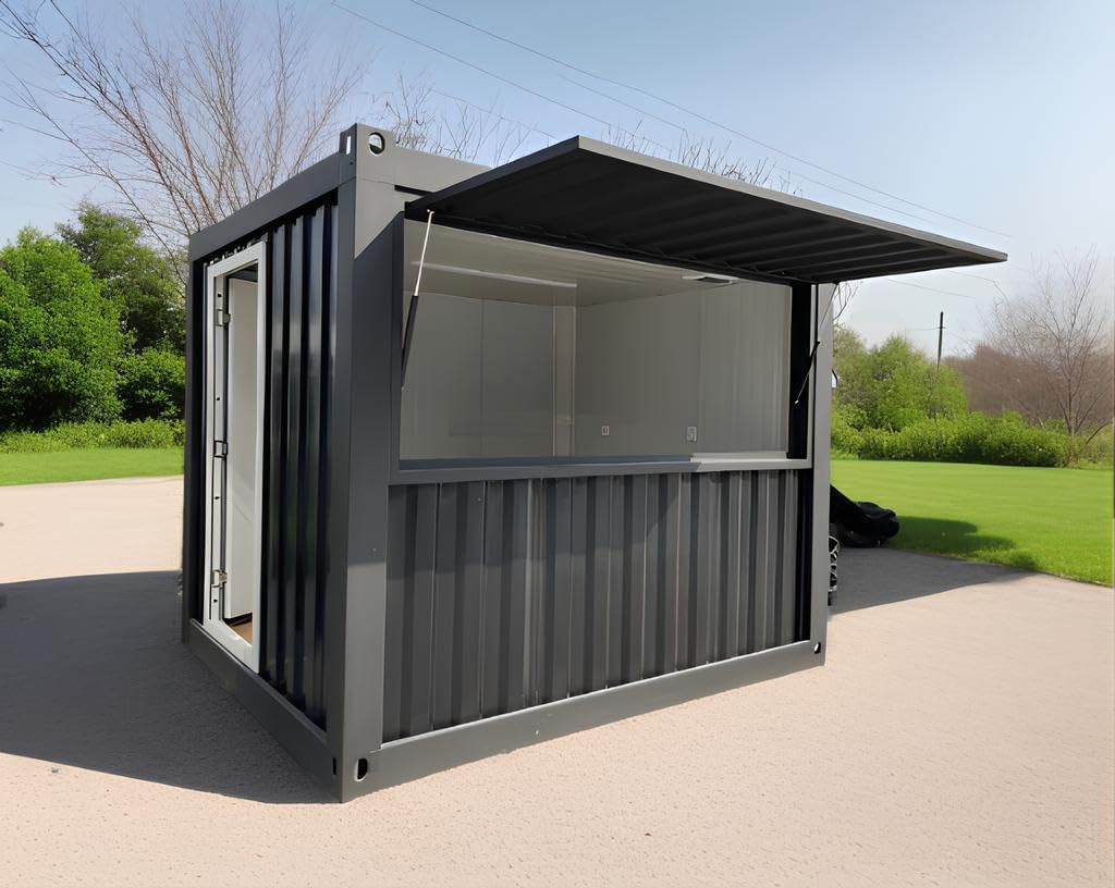 Mini Pop-up Shop Container – Portable Coffee Bar, Fast-Food Stand, and Outdoor Kiosk Booth for Small Businesses