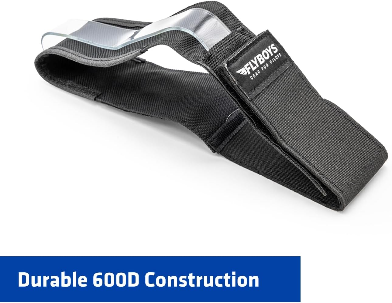 FLYBOYS Map Strap – Pilot Leg Strap for Charts, Approach Plates & Lineup Cards, Durable 600D Fabric with Adjustable Secure Fit - Image 4