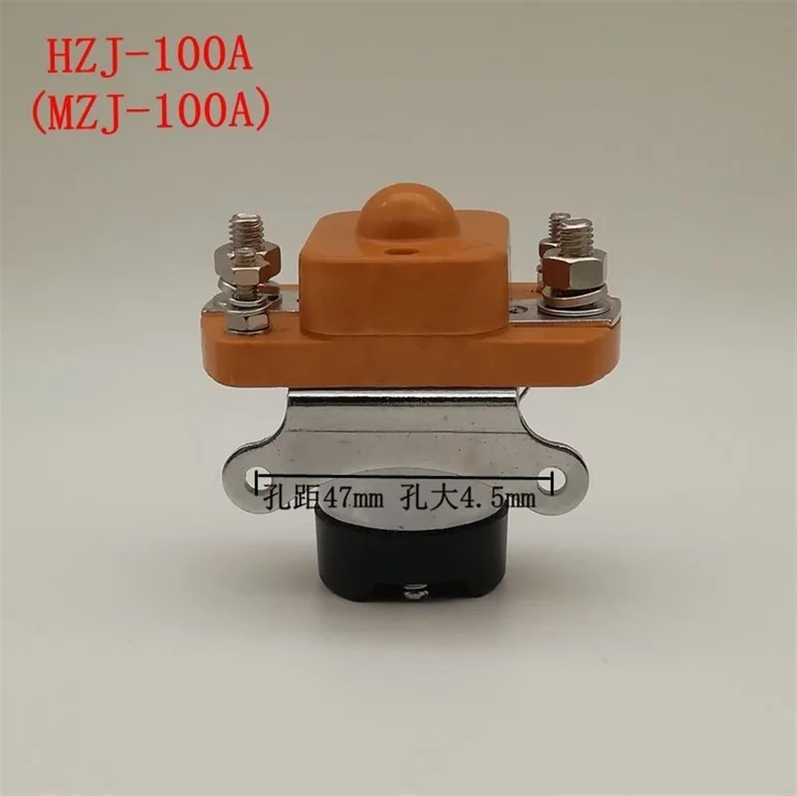 Contactor CC MZJ-100A de Alta Potencia, 100 A, relé 12 V, 24 y 48(Dc48v)