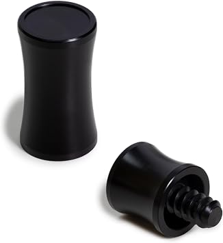 OKKO Wavy Joint Protectors, Set for Shaft and Butt, Black, for Mezz Pool Billiard Cues