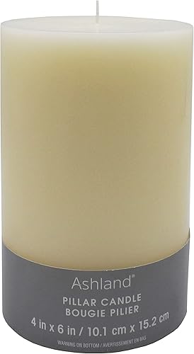 Paquete de 12: 3.9 in; x 5.9 in; Vela de pilar de marfil Ashland®