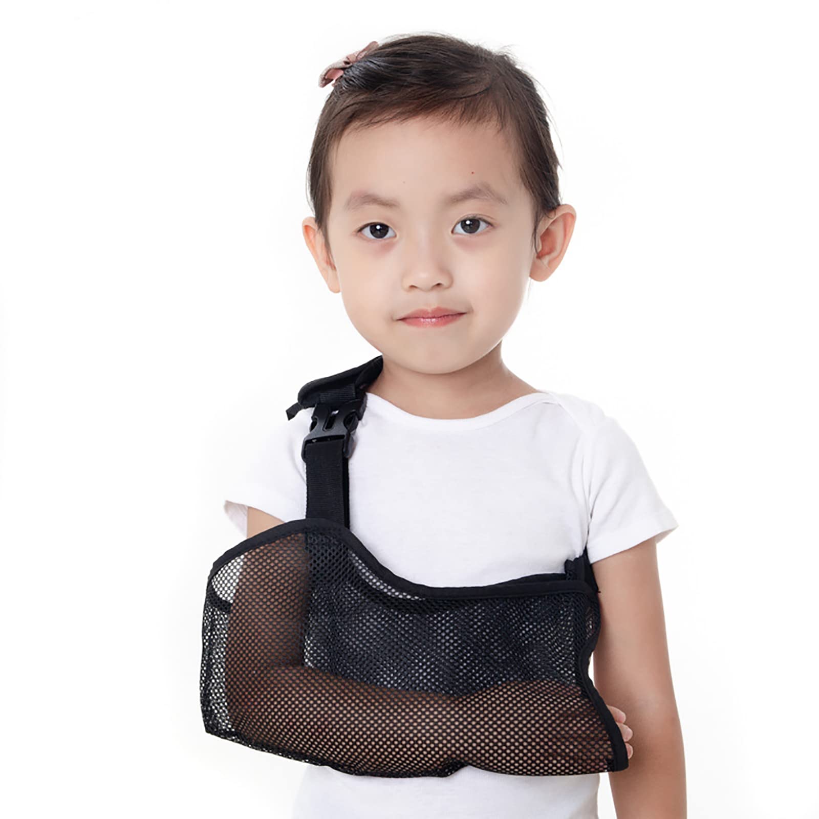 Cabestrillo para antebrazo para niños, cinturón de fijación Transpirable para Fractura de muñeca: Soporte para Brazo con dislocación del Brazo de la articulación del Codo,S