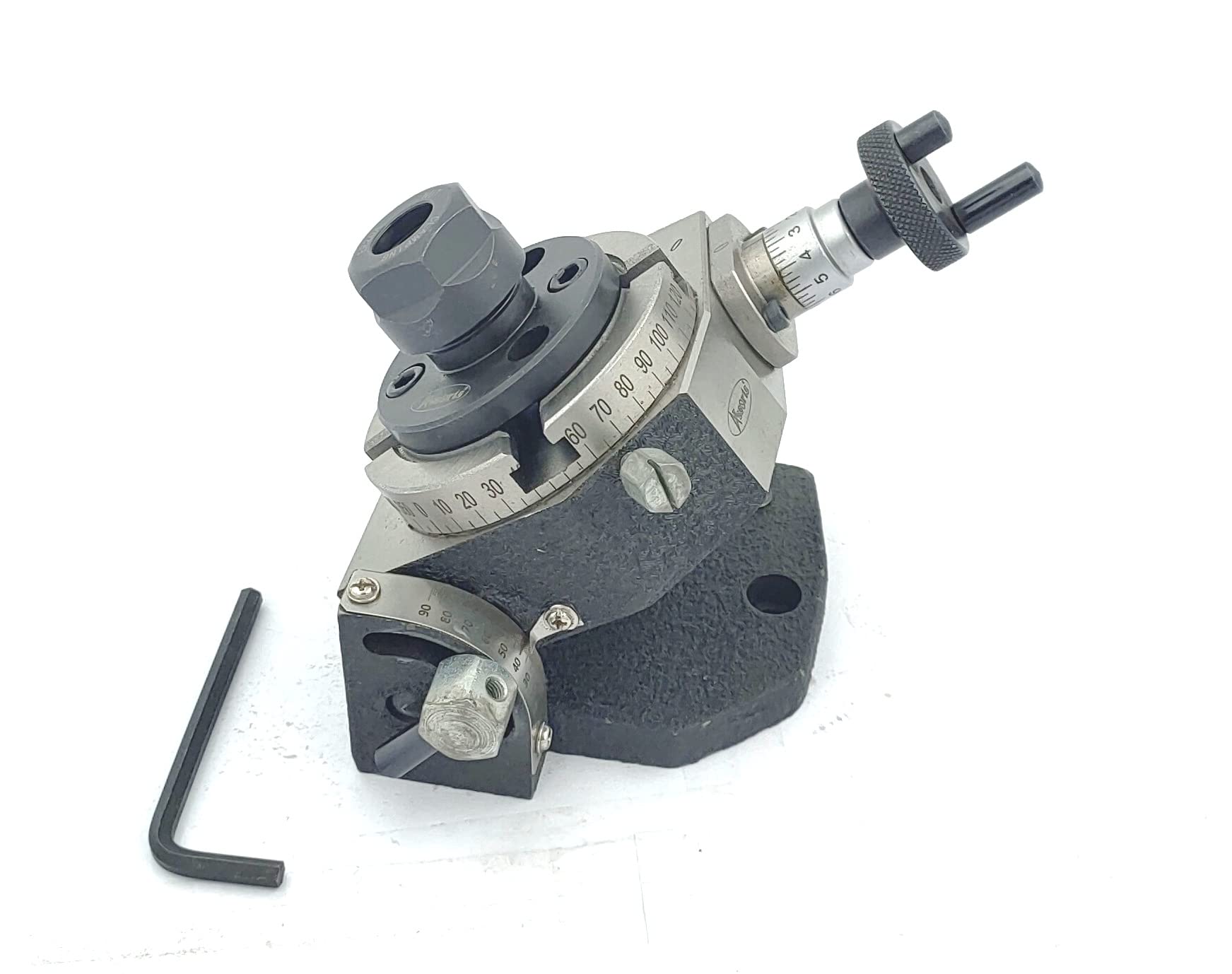 Tavola rotante (3"/80 mm inclinabile, ER16 e 20 adattatore pinza con kit morsetto M6)