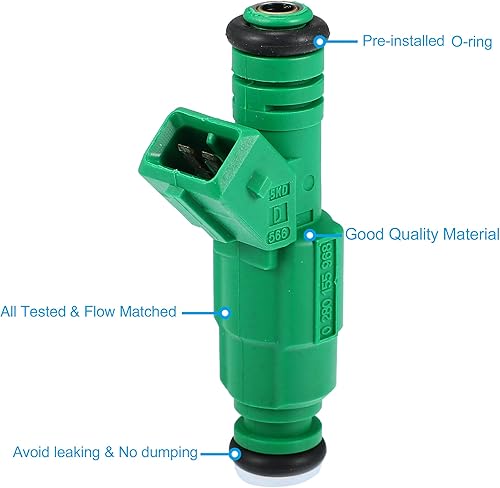 Miniatura 3 de X AUTOHAUX 8pcs 0280155968 Inyector de combustible para Volvo S60 2.3T 2001-2004 2.4T 2001-2009 2.5T 2003-2009