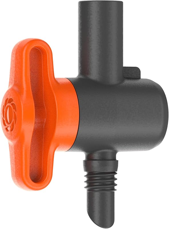 Válvula de control del sistema de microgoteo: regula el flujo de agua en las boquillas de pulverización o en el tubo de extensión para boquillas de pulverización, Contenido: 5 piezas (13231-20)
