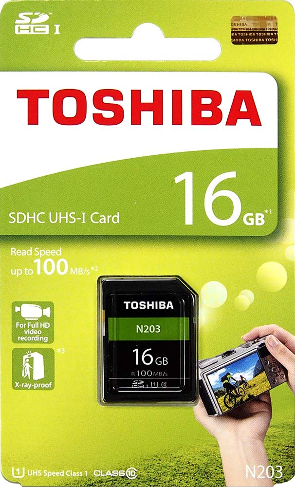Amazon.co.jp: 東芝 16GB N203 SDHC UHS-IカードU1クラス10 SDカード  