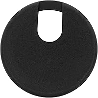 Vista 9 de 5 Pack Rok Hardware 3" (76mm) Black Round Computer Desk Table Port Wire Cable Cord Organizer Hole Cover Grommet, ROKRG3BLK