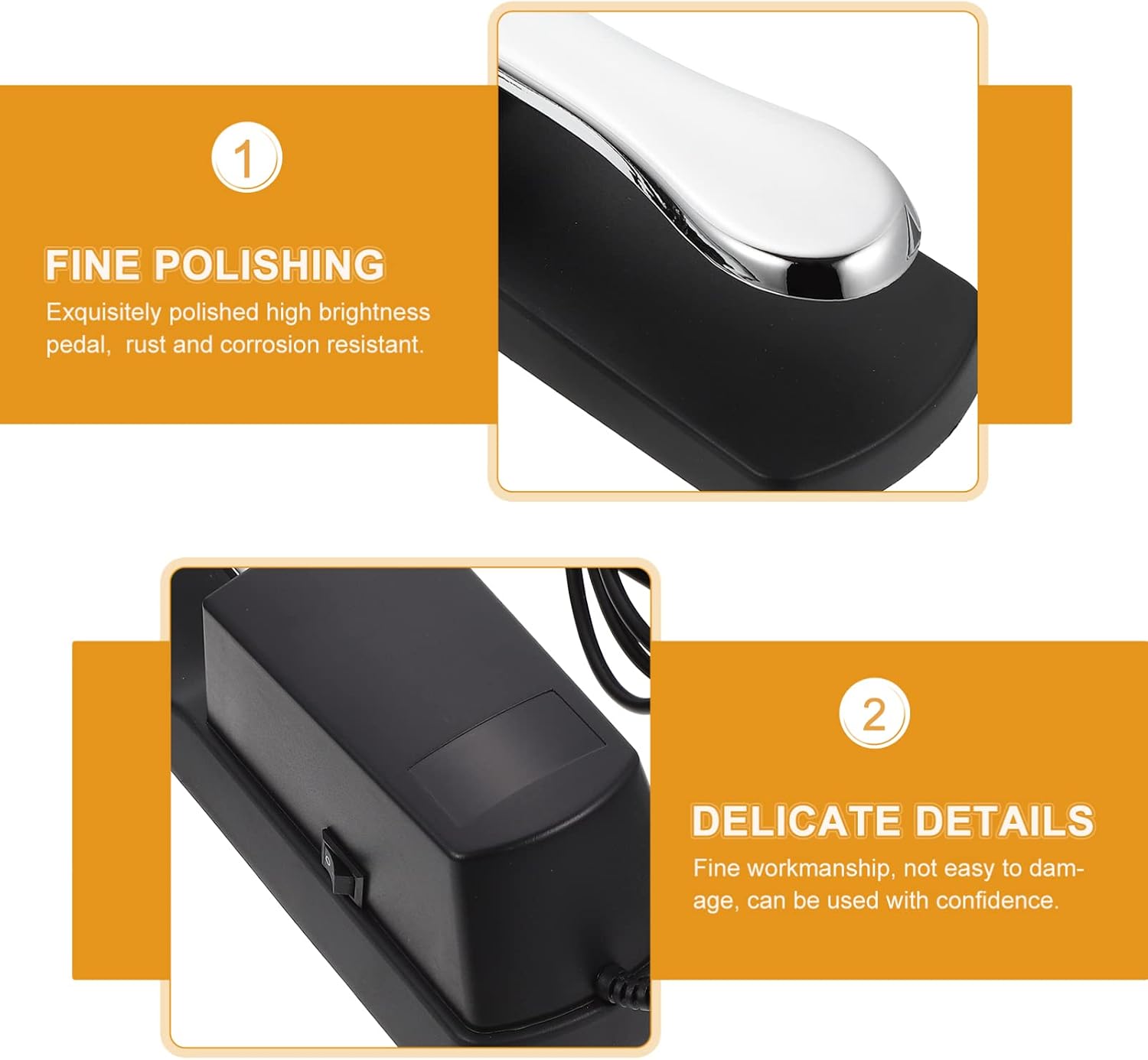Electronic Keyboard Sustain Pedal Compatible MIDI Keyboards Piano Accessory for Enhanced Sound Control