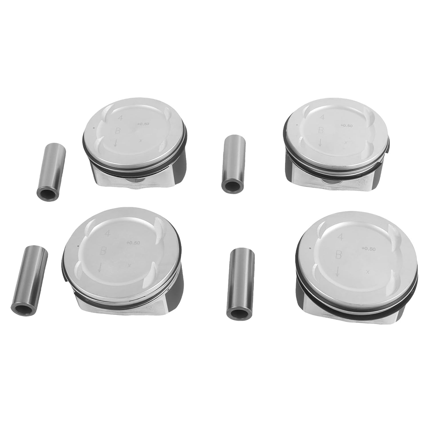 4 Engine Pistons Ring Set 23410-2G200 Fit for Sonata Sorento Forte Optima Sorento G4KE 2.4L 2007 2008 2009 2010 2011 2012 2013 2014 2015 2016 2017 2018 2019