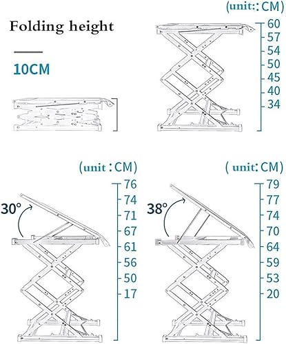 Miniatura 2 de LXXSH Camping Side Table Portable Camp Roll Up Table Square Folding Table Aluminum Lightweight Table for Picnic Beach Boat BBQ