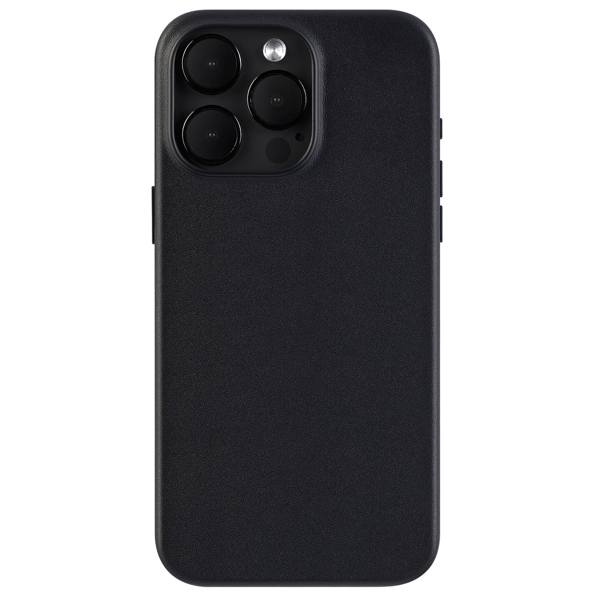 Custodia in pelle progettata per iPhone 15 Pro, custodia in vera pelle,magneti integrati compatibile con MagSafe-Mezzanotte