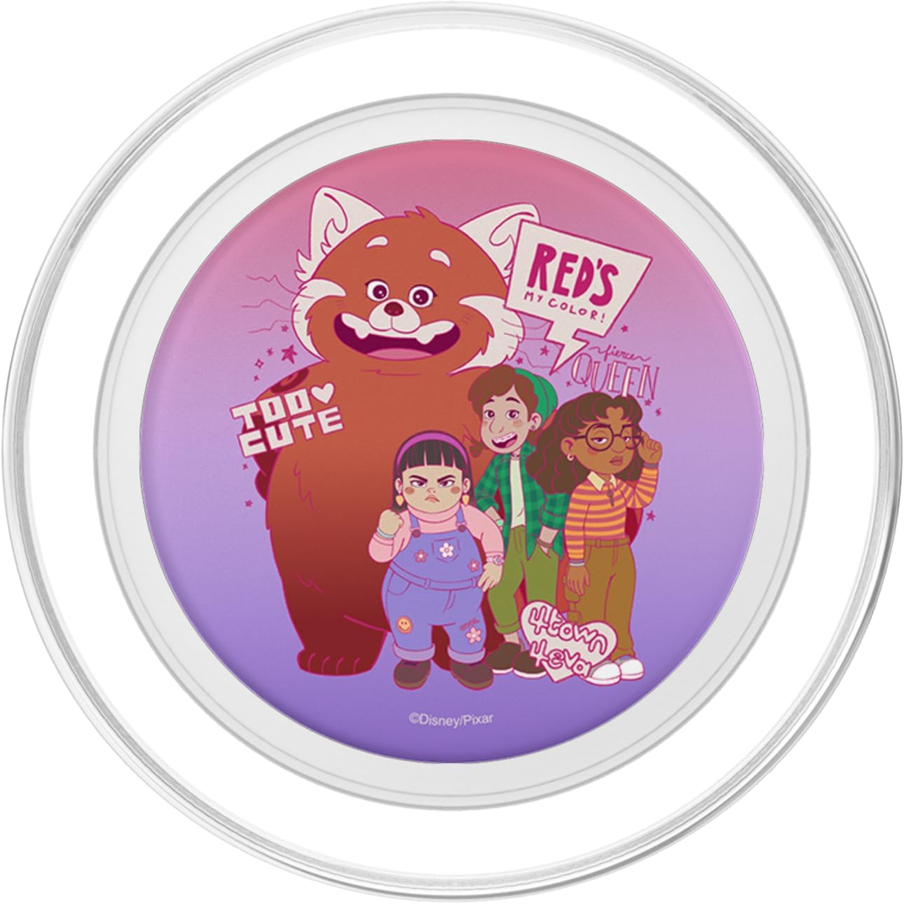 Disney Pixar Turning Red Group Shot Friends 4eva PopSockets MagSafe PopGrip for iPhone