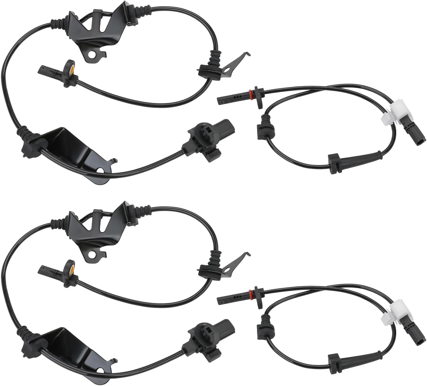 WMPHE 4 Pcs ABS Wheel Speed Sensors Compatible with Honda Accord 2.4L L4 3.5L V6 2008 2009 2010 2011 2012, Front and Rear abs Sensors, Replacement for 57455-TA0-A01, 57450-TA0-A01, 57470-TA0-A01