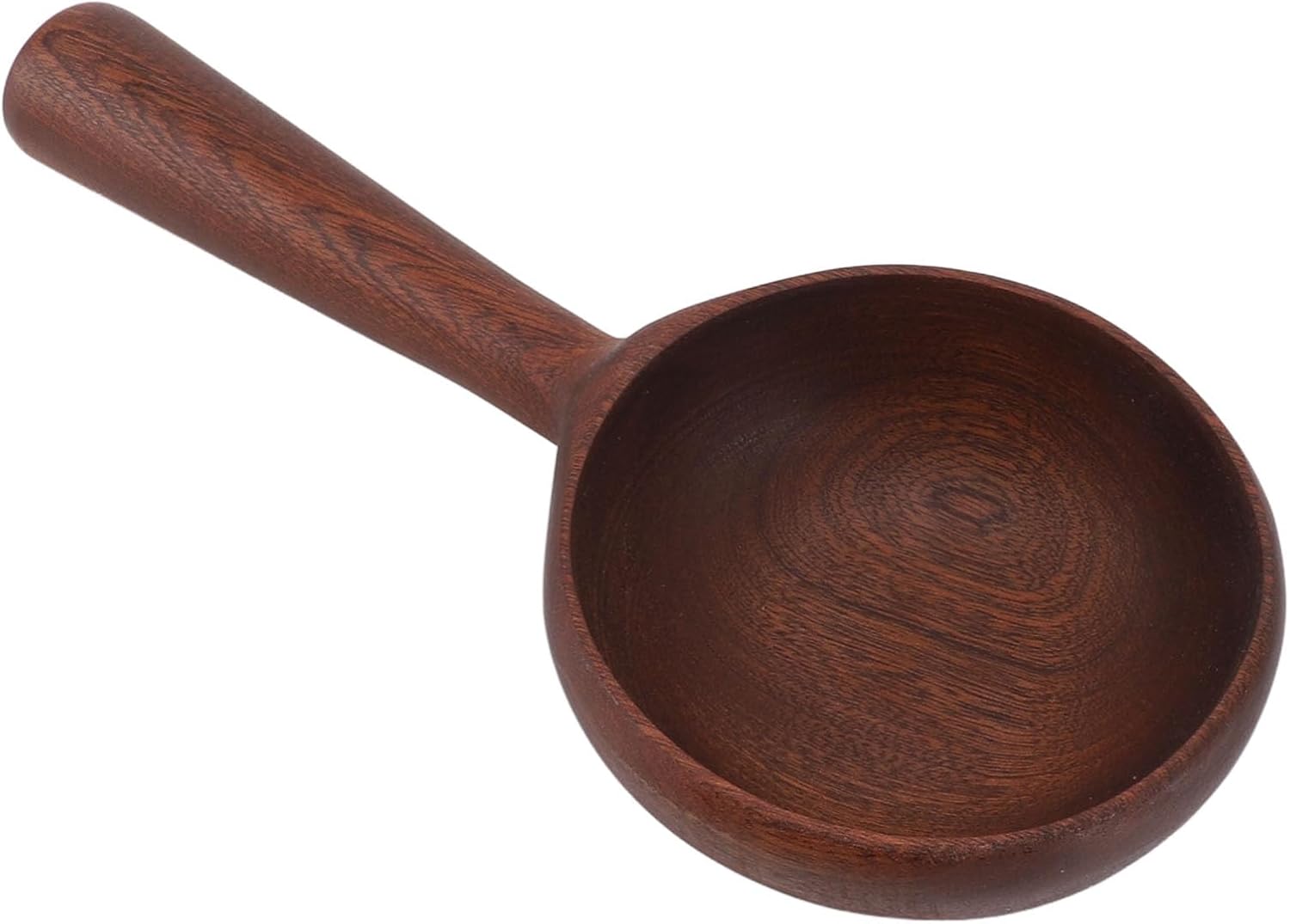 Wooden Bailer Short Handle, Multifunctional Soup Spoon and Water Ladle, Solid Wood Kitchen Utensil with Smooth Surface for Cooking Serving, Easy to Clean Lightweight Scoop