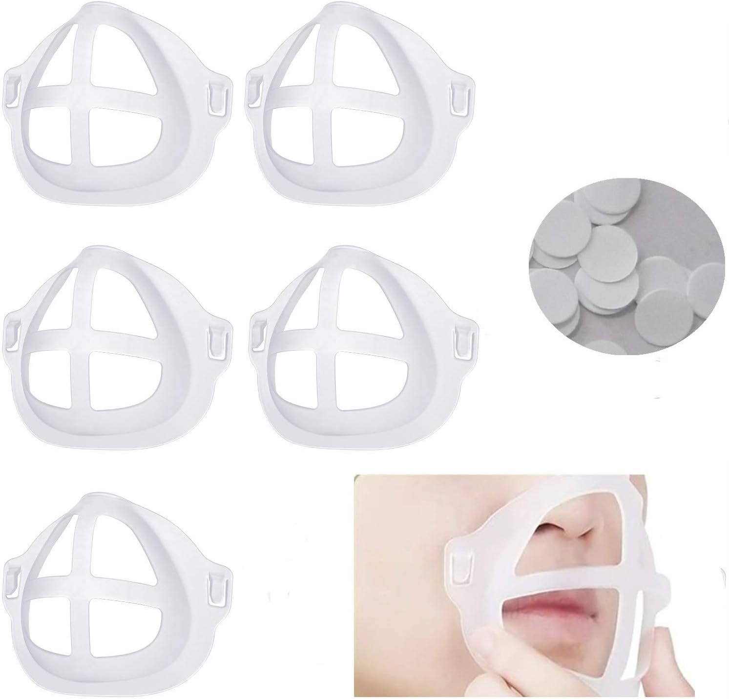 3D Mask Bracket Internal Support Frame, Create More Breathing Space for The Nose and Mouth