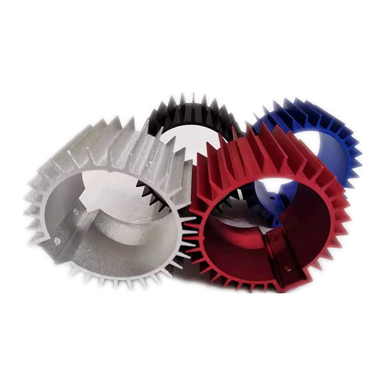Auto filtro olio Copertura motore dissipatore raffreddamento Cap alluminio Billet Kit filtro olio ID 3" L 66mm radiatore SILVER
