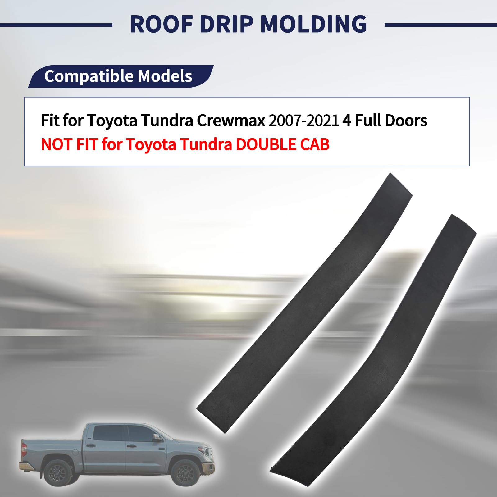Amazon.com: Magimaker Roof Drip Molding Rear Exterior Left & Right
