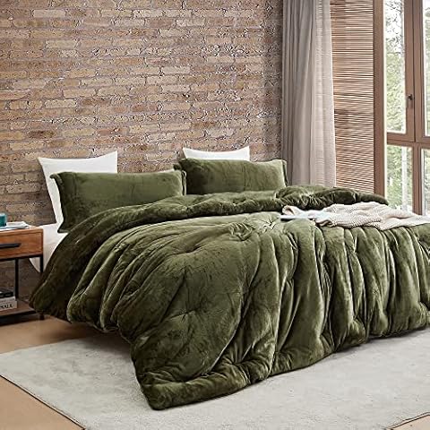 Byourbed Thicker Than Thick - Coma Inducer® Oversized King Comforter Set - Standard Plush Filling - Winter Moss Cover