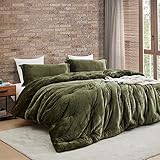Byourbed Thicker Than Thick - Coma Inducer® Oversized King Comforter Set - Standard Plush Filling - Winter Moss