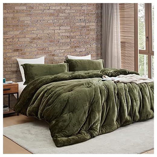 Byourbed Thicker Than Thick - Coma Inducer® Oversized King Comforter Set - Standard Plush Filling - Winter Moss