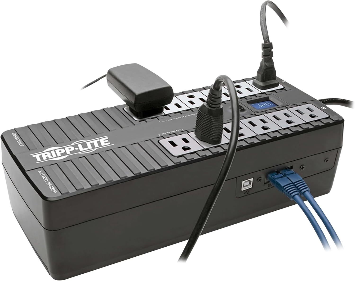 Tripp Lite 850VA & 900VA UPS Battery Backup Surge Protectors, AVR, Uninterruptible Power Supplies with 12 Outlets, 3-Year Warranty