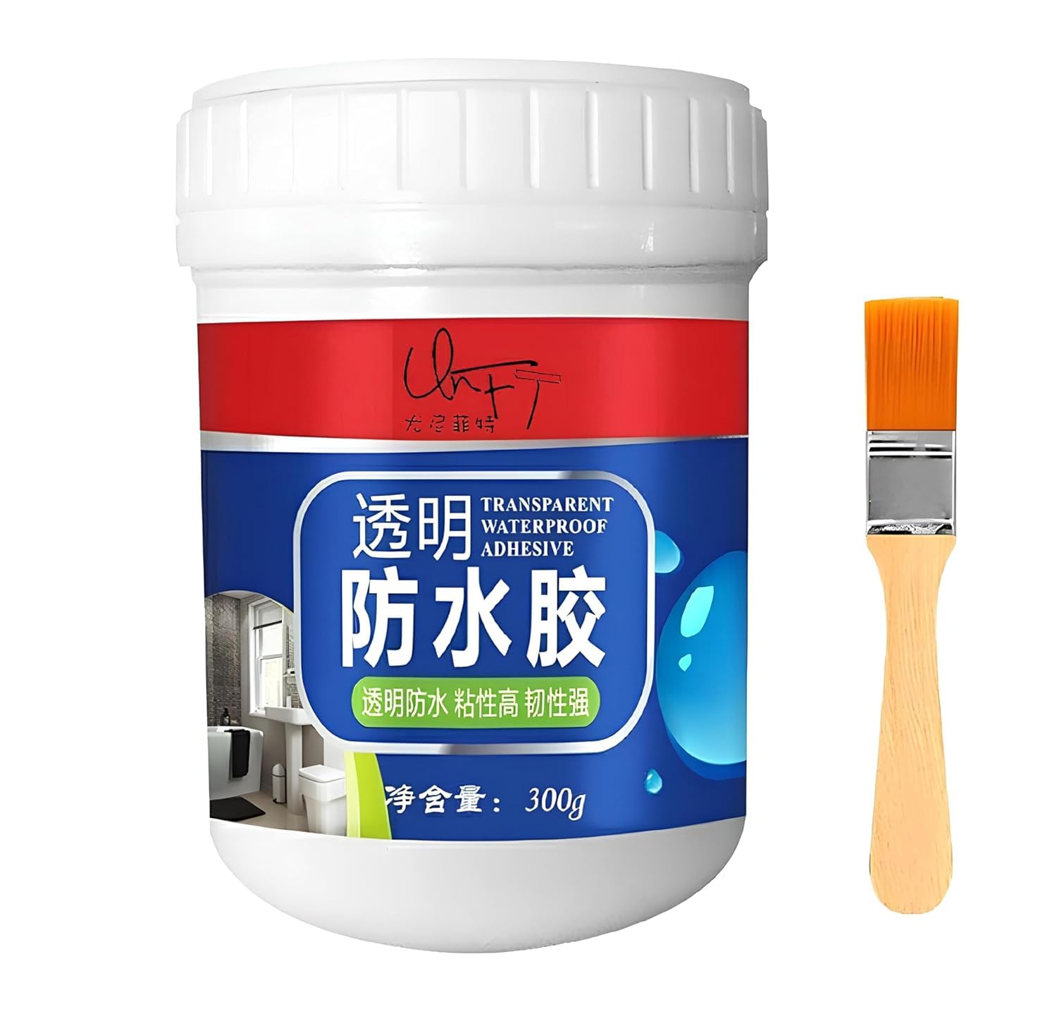 ROMJ Crack Seal Glue 300gm with Brush Transparent Waterproof Glue for Roof Leakage Crack Seal Agent Roof Water Leakage Solution Water Proof Glue Transparent Glue Waterproofing for Pipe Wall Tiles (B0CXJB8KMK) Amazon Price History, Amazon Price Tracker