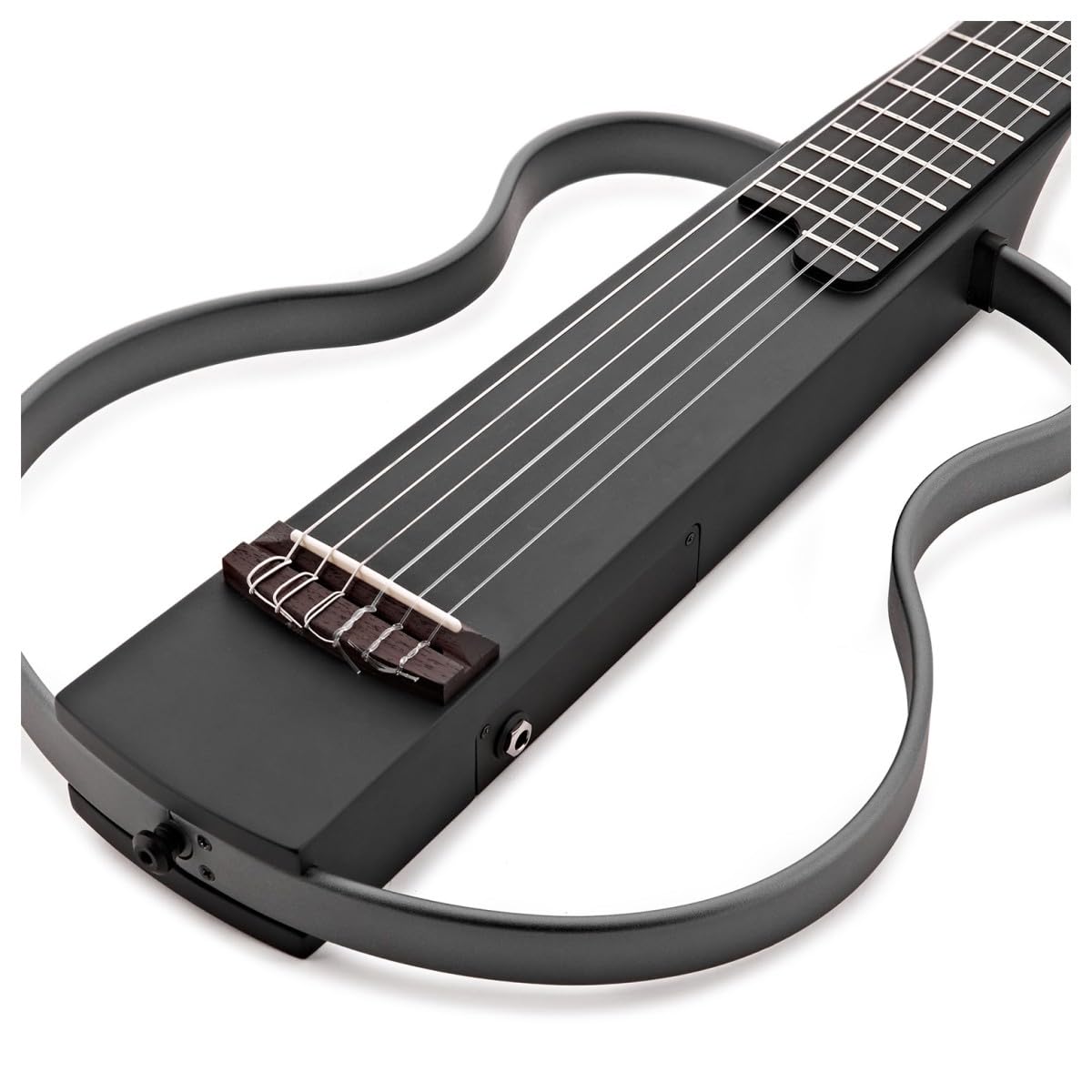 Chitarra da viaggio G4M Solus, corde di nylon | Ideale per la pratica silenziosa e il viaggio, uscita cuffie e ingresso aux, telaio staccabile per un viaggio compatto